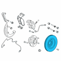 OEM 2014 Ford Special Service Police Sedan Rotor Diagram - GG1Z-1125-A