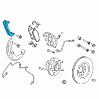 OEM 2019 Ford Explorer Caliper Support Diagram - BB5Z-2B293-D