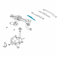 OEM 2001 Lincoln LS Wiper Blade Diagram - XW4Z-17528-BC