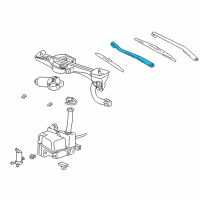 OEM 2004 Lincoln LS Wiper Arm Diagram - 1W4Z-17527-AA