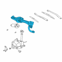 OEM 2004 Lincoln LS Motor & Linkage Diagram - 4W4Z-17508-A