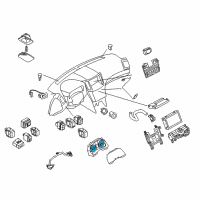 OEM 2017 Infiniti QX70 Instrument Cluster Speedometer Assembly Diagram - 24820-3GW0A