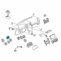 OEM Infiniti QX70 Switch Mirror CONTL Diagram - 25570-1CA1B