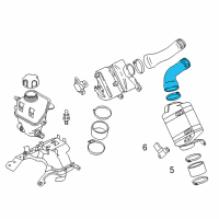 OEM 2015 BMW 550i Charge Air Line Diagram - 13-71-7-575-407