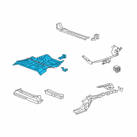 OEM Honda Panel Set, RR. Floor Diagram - 04655-SXS-A00ZZ