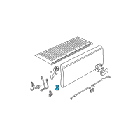 OEM 1998 Chevrolet C3500 Hinge Diagram - 15691087