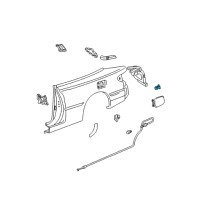 OEM 2000 Toyota Solara Fuel Door Spring Diagram - 77360-33010