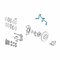 OEM 2011 Honda CR-V Sensor Assembly, Right Front Diagram - 57450-SXS-003