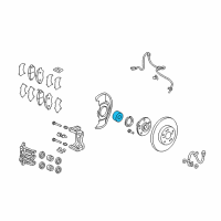 OEM 2008 Honda CR-V Bearing Assembly, Front Hub Diagram - 44300-STK-951