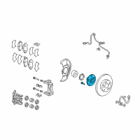 OEM 2008 Acura RDX Hub Assembly, Front Diagram - 44600-STK-A10