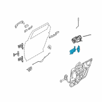 OEM Ford Five Hundred Latch Assembly Diagram - 8F9Z-74264B53-A