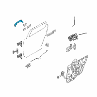 OEM Ford Taurus X Handle, Outside Diagram - 8G1Z-5422404-AK