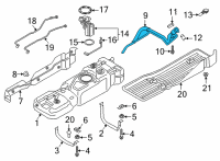 OEM Ford F-150 PIPE - FUEL FILLER Diagram - ML3Z-9034-C