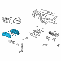 OEM 2011 Acura TSX Meter Assembly, Combination Diagram - 78100-TL2-A03