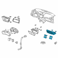 OEM Acura Control Assembly, Automatic Air Conditioner (Gun Metallic) Diagram - 79600-TL2-A01ZA