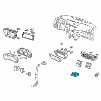 OEM Acura TSX Switch Assembly, Hazard Diagram - 35510-TL2-A02