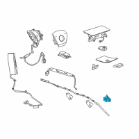 OEM Chevrolet Silverado 1500 Passenger Discriminating Sensor Diagram - 13502744