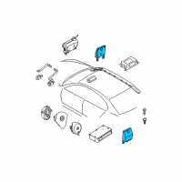 OEM 2004 BMW 525i Sensor, B-Pillar Right Diagram - 65-77-6-962-886