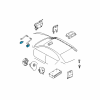 OEM BMW 330i Accelerating Sensor Diagram - 65-77-6-951-595