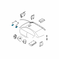 OEM BMW 760Li Accelerating Sensor Diagram - 65-77-6-951-595