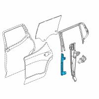 OEM 2018 GMC Acadia Window Guide Diagram - 23100263