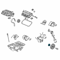 OEM 2017 Honda Accord Pulley, T/B Drive Diagram - 13621-5G0-A01