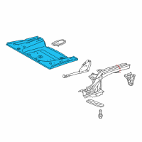 OEM 2015 Scion iQ Rear Floor Pan Diagram - 58311-74020