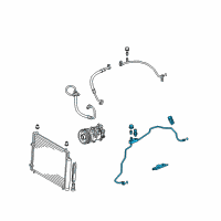 OEM Toyota Matrix Liquid Line Diagram - 88710-0Z020