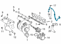 OEM 2021 Toyota GR Supra Oil Inlet Tube Diagram - 15407-WAA01