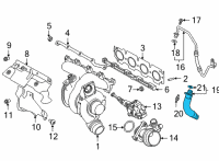 OEM Toyota GR Supra Oil Outlet Tube Diagram - 15474-WAA01