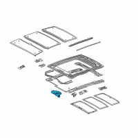 OEM 2005 Lexus RX330 Gear Sub-Assy, Sliding Roof Drive Diagram - 63260-48070