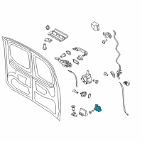 OEM 2014 Ford Transit Connect Lower Latch Diagram - DT1Z-6143289-C