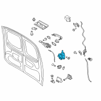 OEM 2014 Ford Transit Connect Latch Diagram - DT1Z-6143288-G