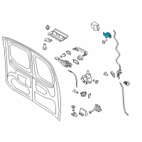 OEM Ford Transit Connect Upper Latch Diagram - DT1Z-16758-E