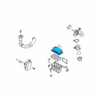 OEM 2010 Hyundai Accent Cover-Air Cleaner Diagram - 28111-1G000