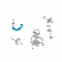 OEM Kia Rio5 Duct B-Air Diagram - 282121G000