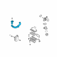 OEM 2006 Kia Rio Duct Assembly-Air Diagram - 282101G000