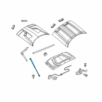 OEM Dodge Challenger Gas Prop Diagram - 68089039AA