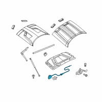 OEM Dodge Cable-Hood Latch Diagram - 68185113AC