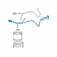 OEM Saturn Sky Positive Cable Diagram - 19116223