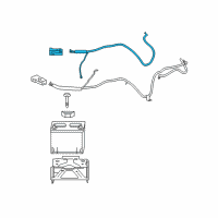 OEM 2009 Pontiac Solstice Negative Cable Diagram - 19116224