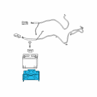 OEM 2006 Pontiac Solstice Tray Asm-Battery (W/ Support) Diagram - 15239161