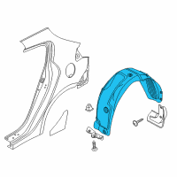 OEM 2014 Kia Forte5 Guard Assembly-Rear Wheel Diagram - 86821A7500