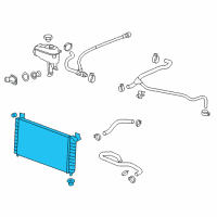 OEM 2012 GMC Sierra 2500 HD Radiator Diagram - 84179524