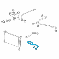 OEM 2011 GMC Sierra 2500 HD Upper Hose Diagram - 22762638