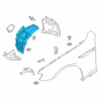 OEM 2018 BMW 650i xDrive Gran Coupe Cover, Wheel Arch, Frontsection, Frontright Diagram - 51-71-7-224-484