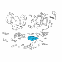 OEM 2010 Saturn Outlook Seat Cushion Pad Diagram - 22880541