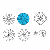 OEM Toyota Yaris Wheel Cover Diagram - 42602-52280