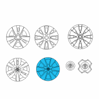 OEM 2008 Toyota Yaris Wheel Cover Diagram - 42602-52320