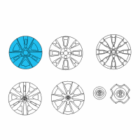 OEM 2007 Toyota Yaris Wheel Cover Diagram - 42602-52260
